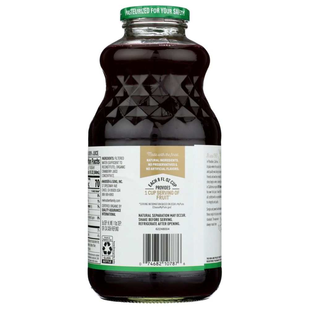 R.W. Knudsen: Family Just Cranberry Juice Organic -32oz |Fresh|Natural