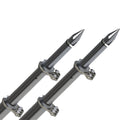 Tangons TACO 18 Deluxe avec rouleaux - Argent/Noir [OT-0318HD-BKA]