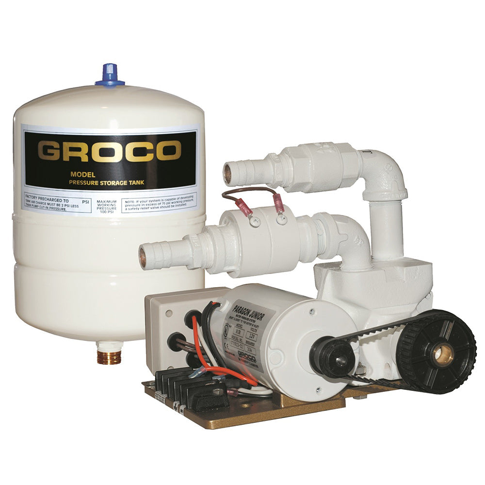 GROCO Paragon Junior 12V 水圧システム - 1ガロンタンク - 7 GPM [PJR-A 12V]