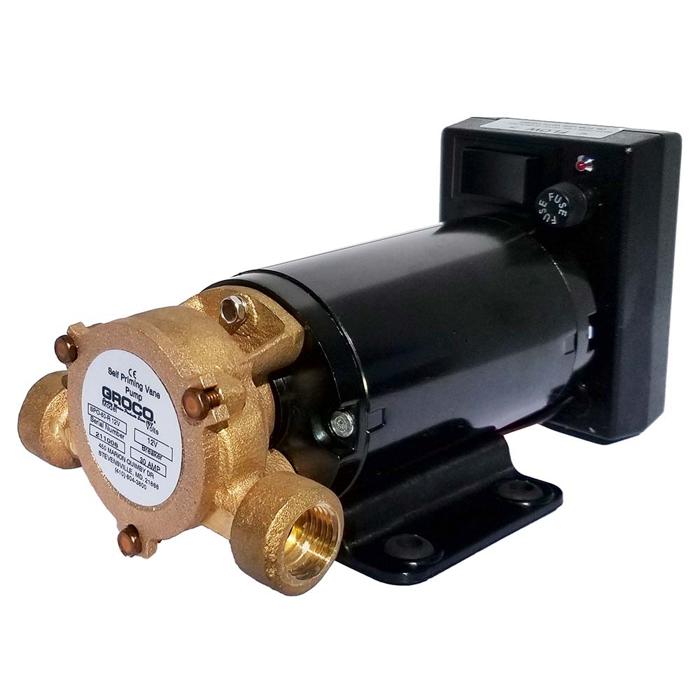GROCO 商用耐久リバースベーンポンプ - 12V [SPO-80-R 12V]