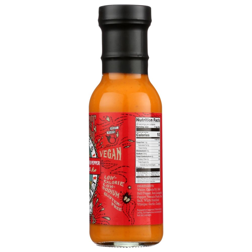 DAVES GOURMET: Creamy Garlic Red Pepper Hot Sauce, 8 oz