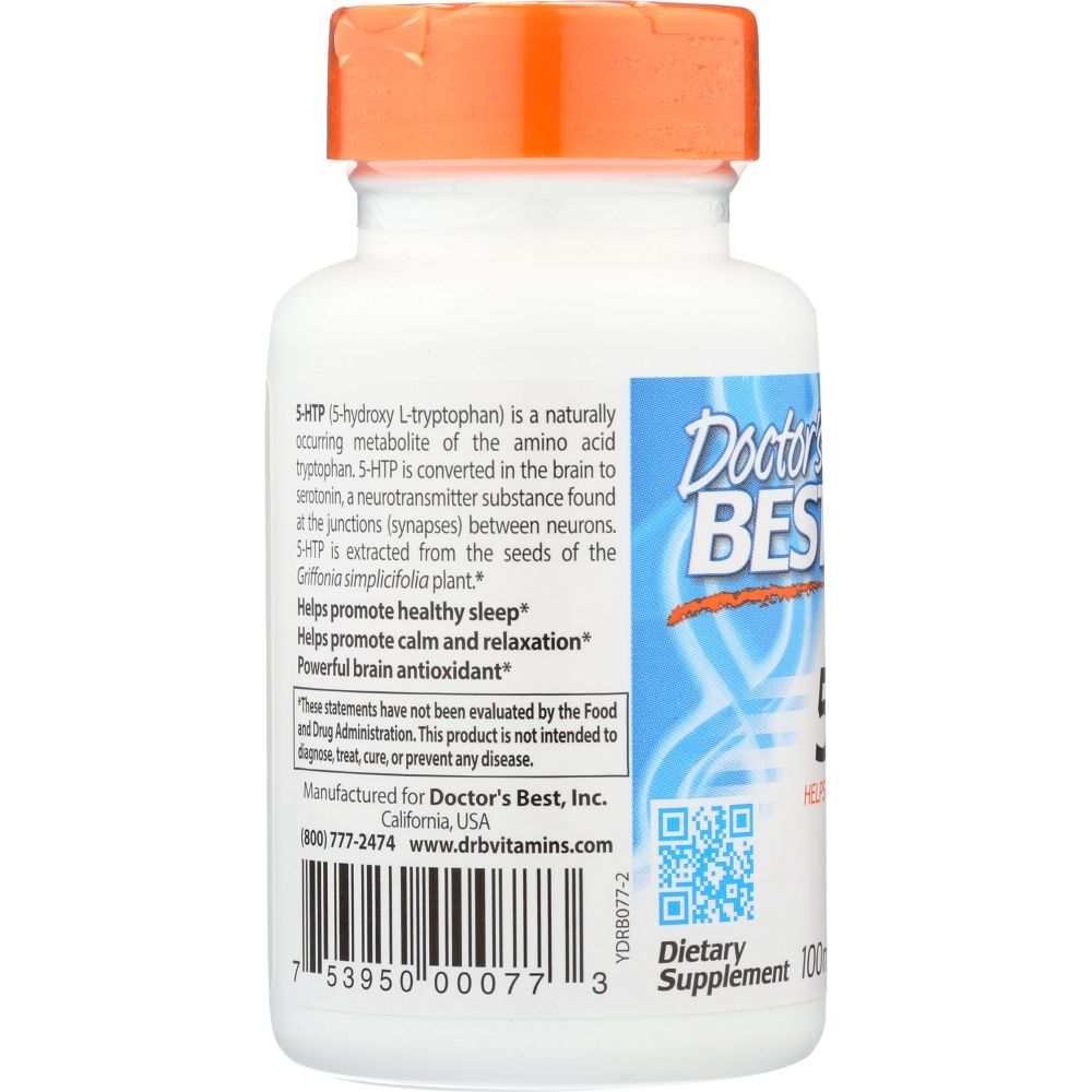 DOCTOR'S BEST: 5 HTP 100 mg, 60 vc