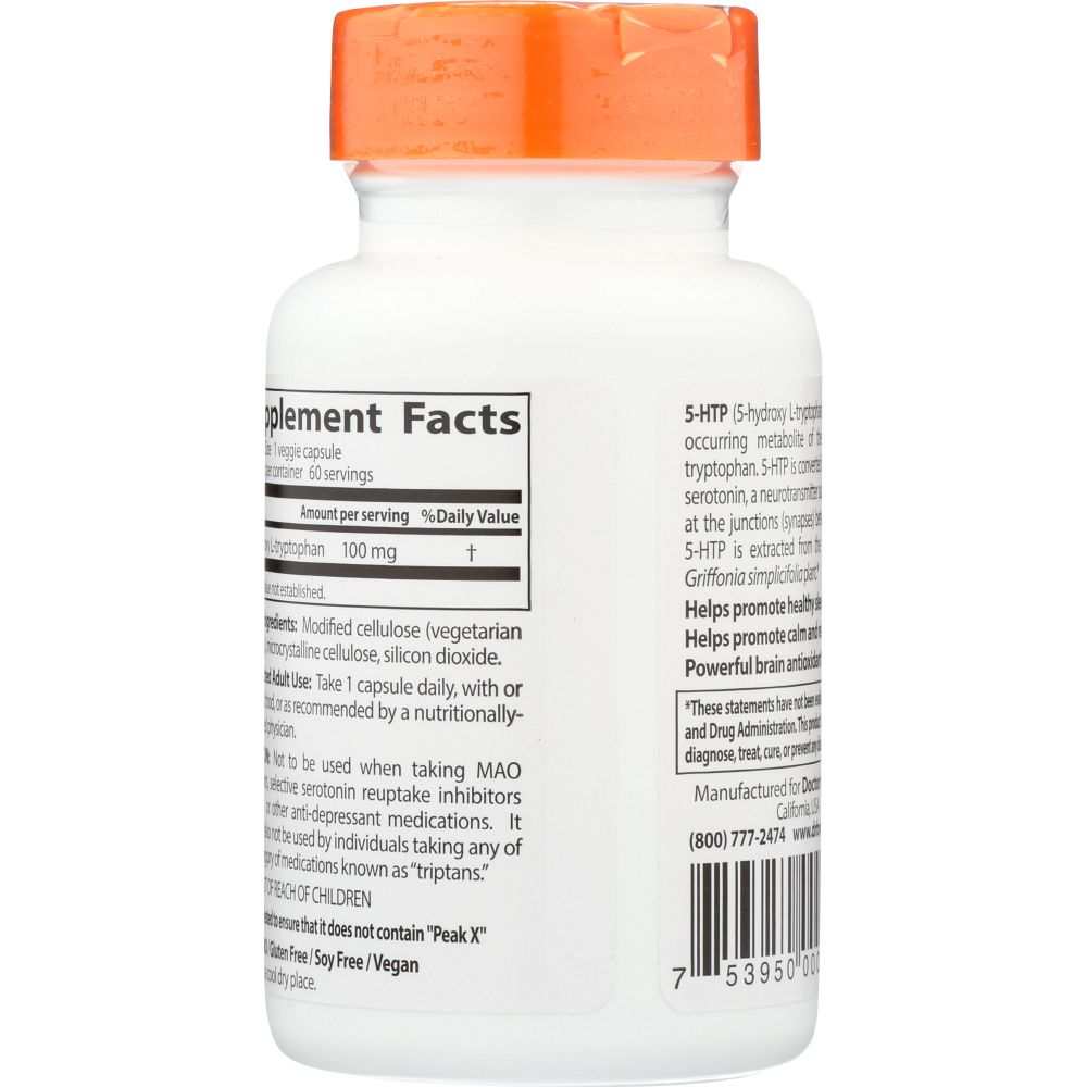 DOCTOR'S BEST: 5 HTP 100 mg, 60 vc
