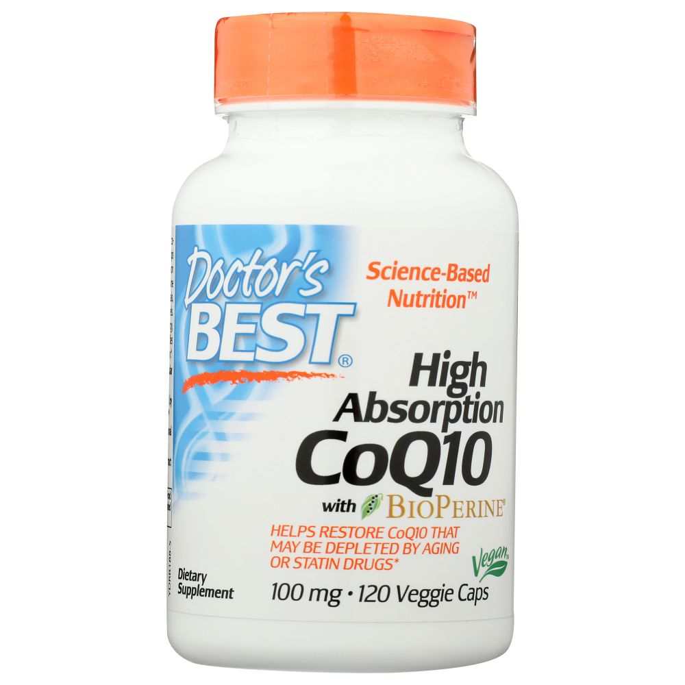 DOCTOR'S BEST: Hi Absorption Coq10 With BioPerine 100Mg, 120 vc