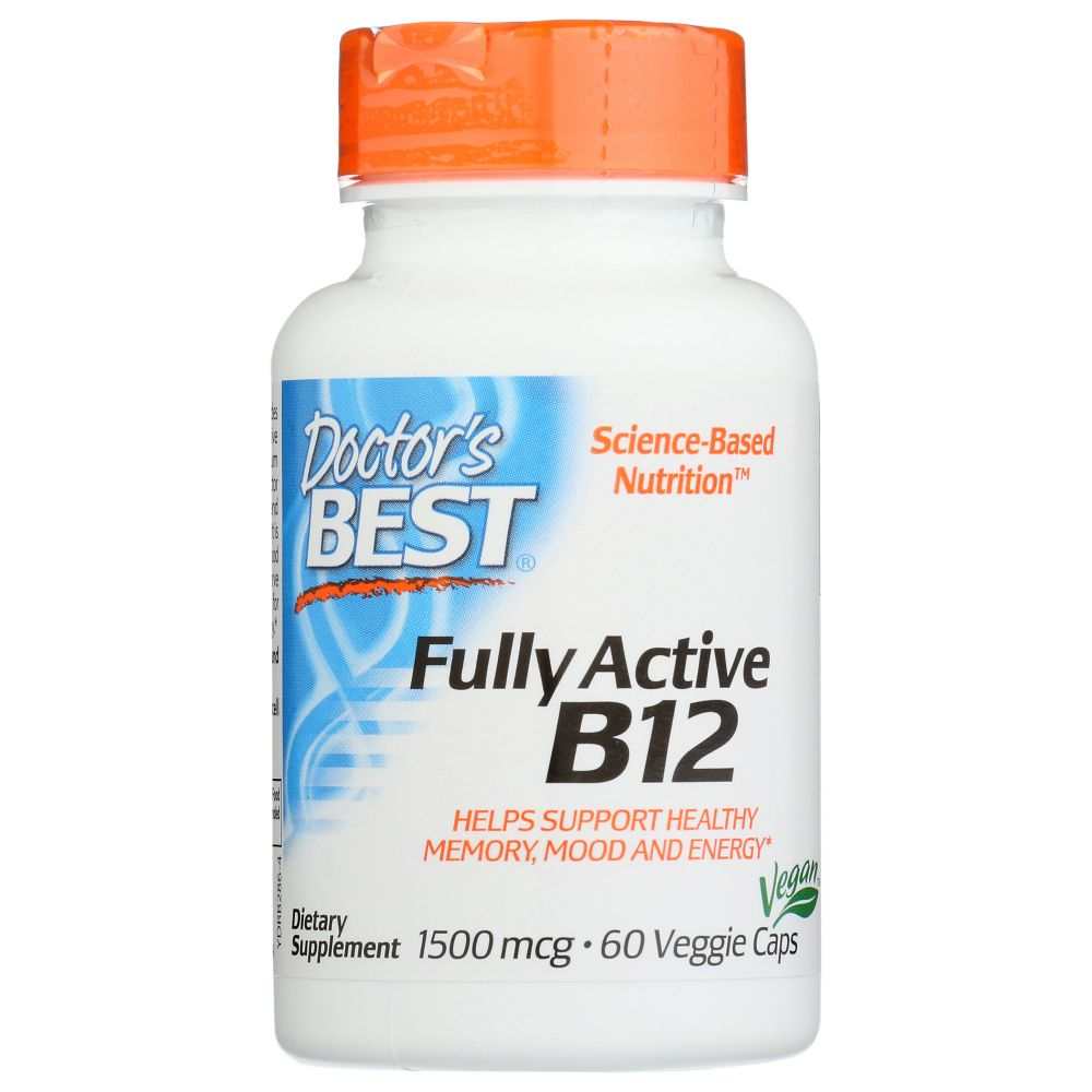 DOCTOR'S BEST: Fully Active B12 -Supports Energy, Nervous System & Mood