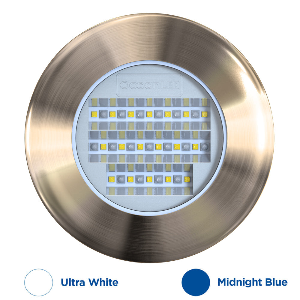 OceanLED Explore E6 XFM Lampe sous-marine - Blanc ultra brillant/Bleu nuit [E6009BW]