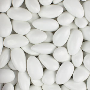 Dragées aux amandes - Couleurs pastel assorties ou Tout blanc