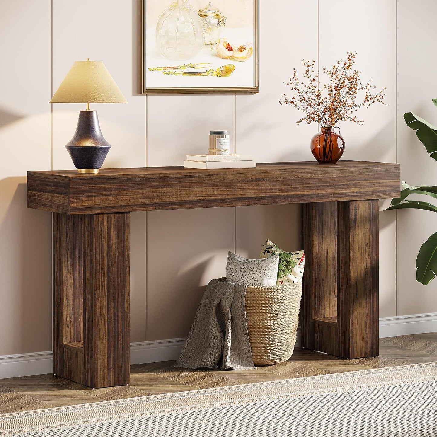 63" Long Farmhouse Console Table