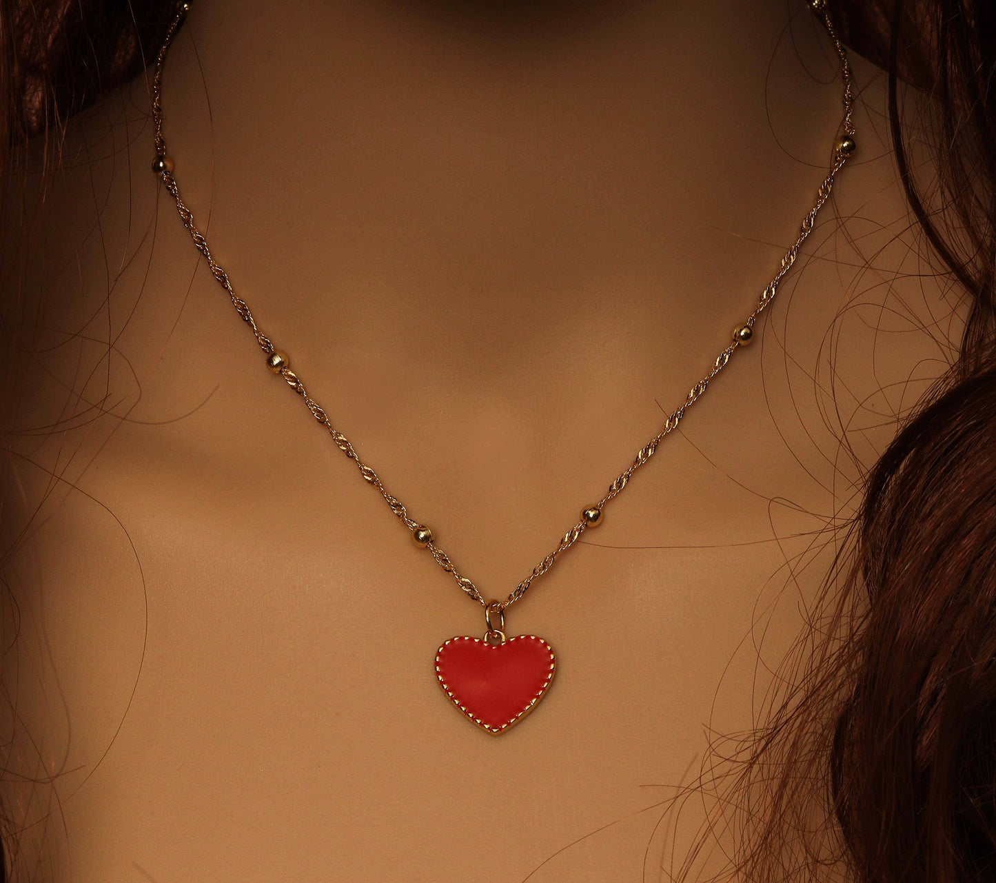 18" Gold Dainty Twisted Satellite Chain Necklace, sku#JL131