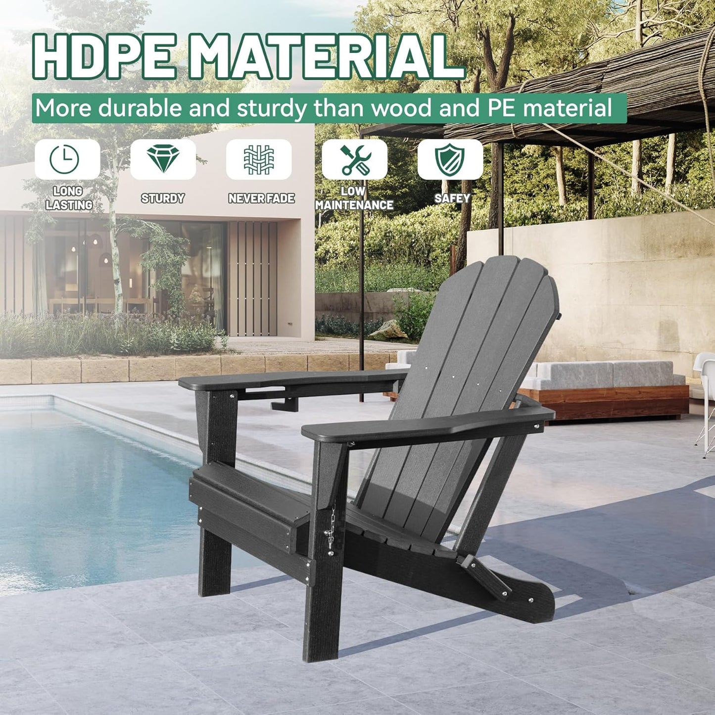 Adirondack Chair - Gray