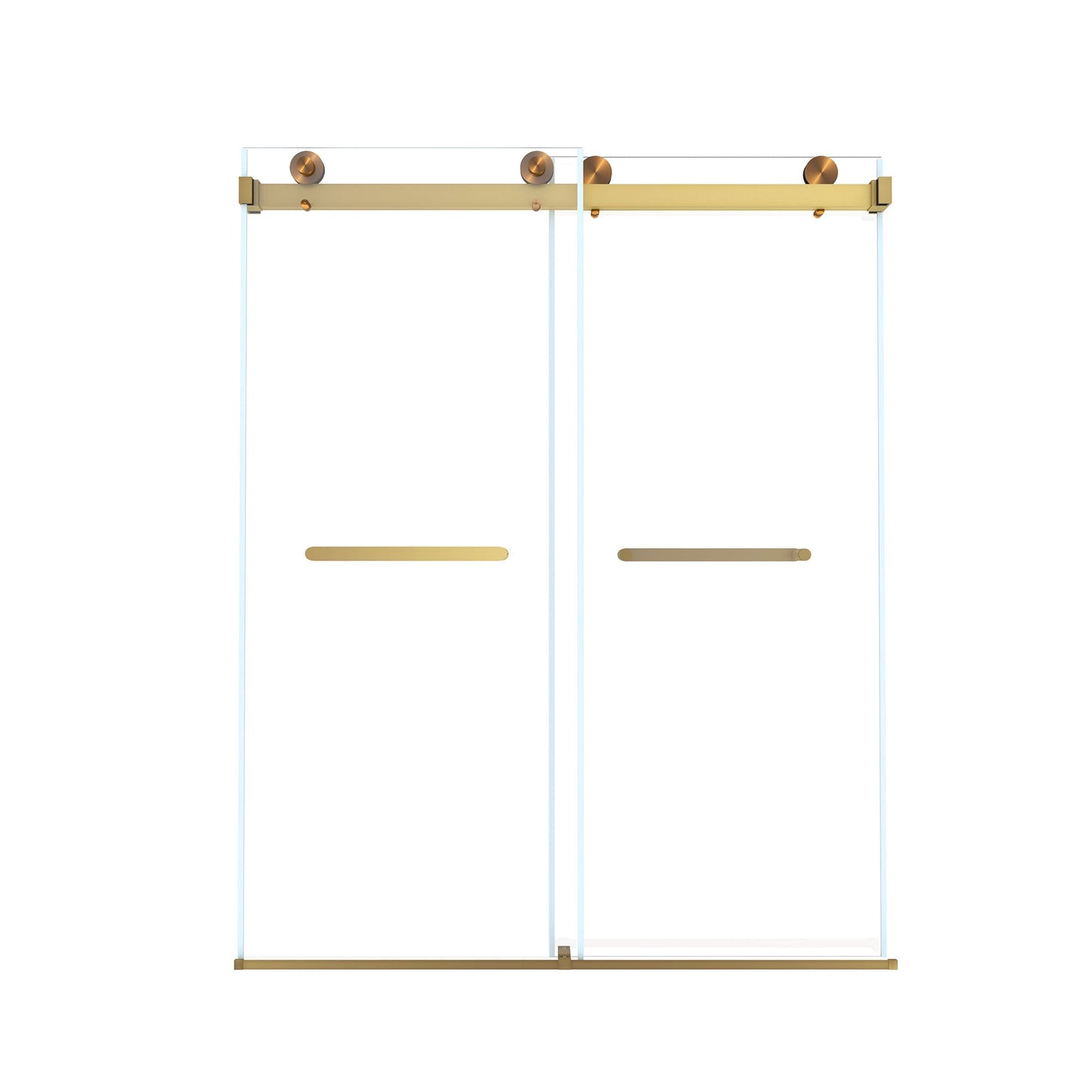 Frameless Double Sliding Shower Door 56-60" W x 74" H