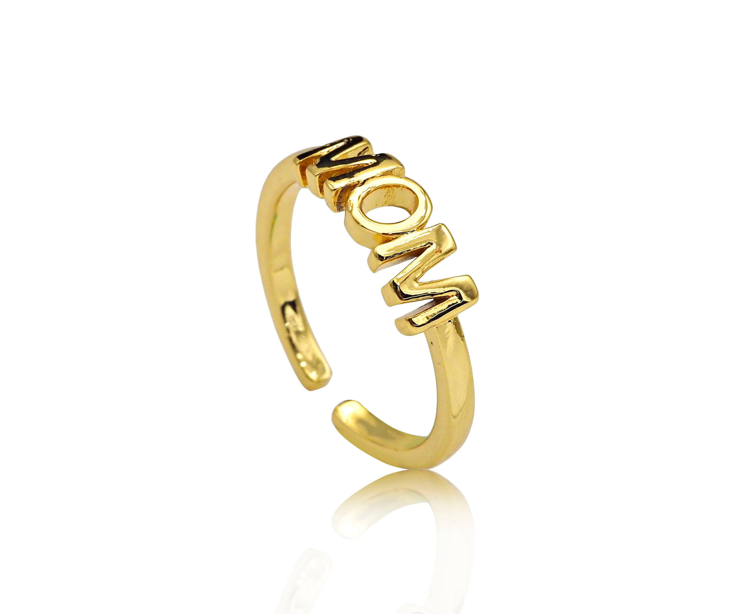 MOM Word Adjustable Ring, LD126