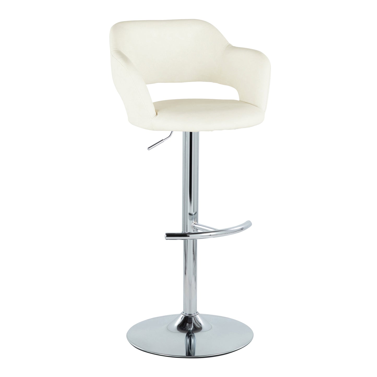 Contemporary Adjustable Barstool with Swivel