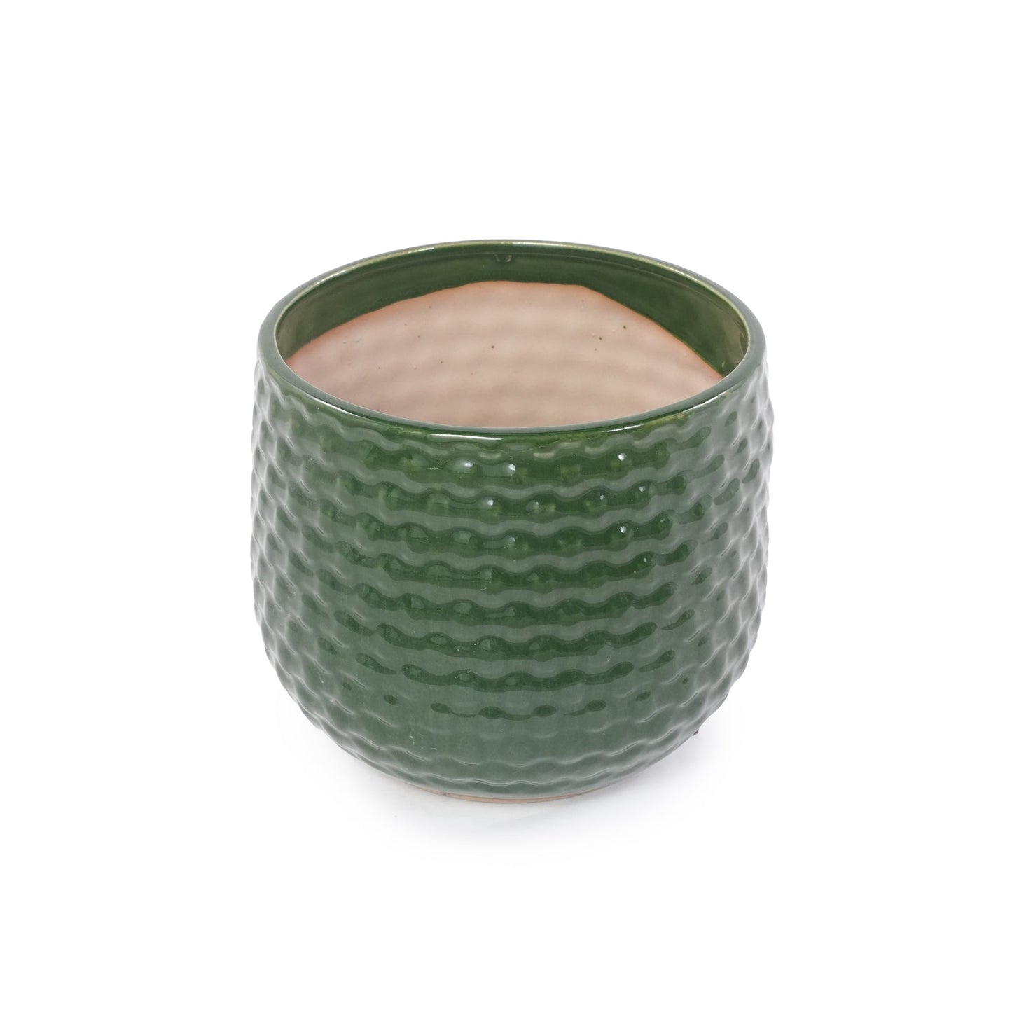 Handmade Glazed Ceramic Planter Set of 3