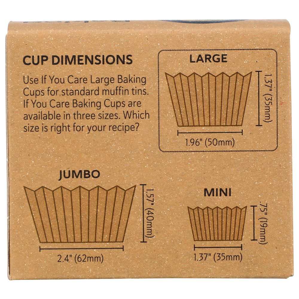 IF YOU CARE: Large Baking Cups, 60 Cups