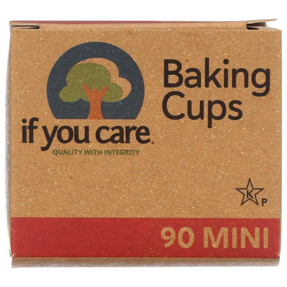 IF YOU CARE: Mini Baking Cups - 90 Pack Eco-Friendly Unbleached Greaseproof Paper