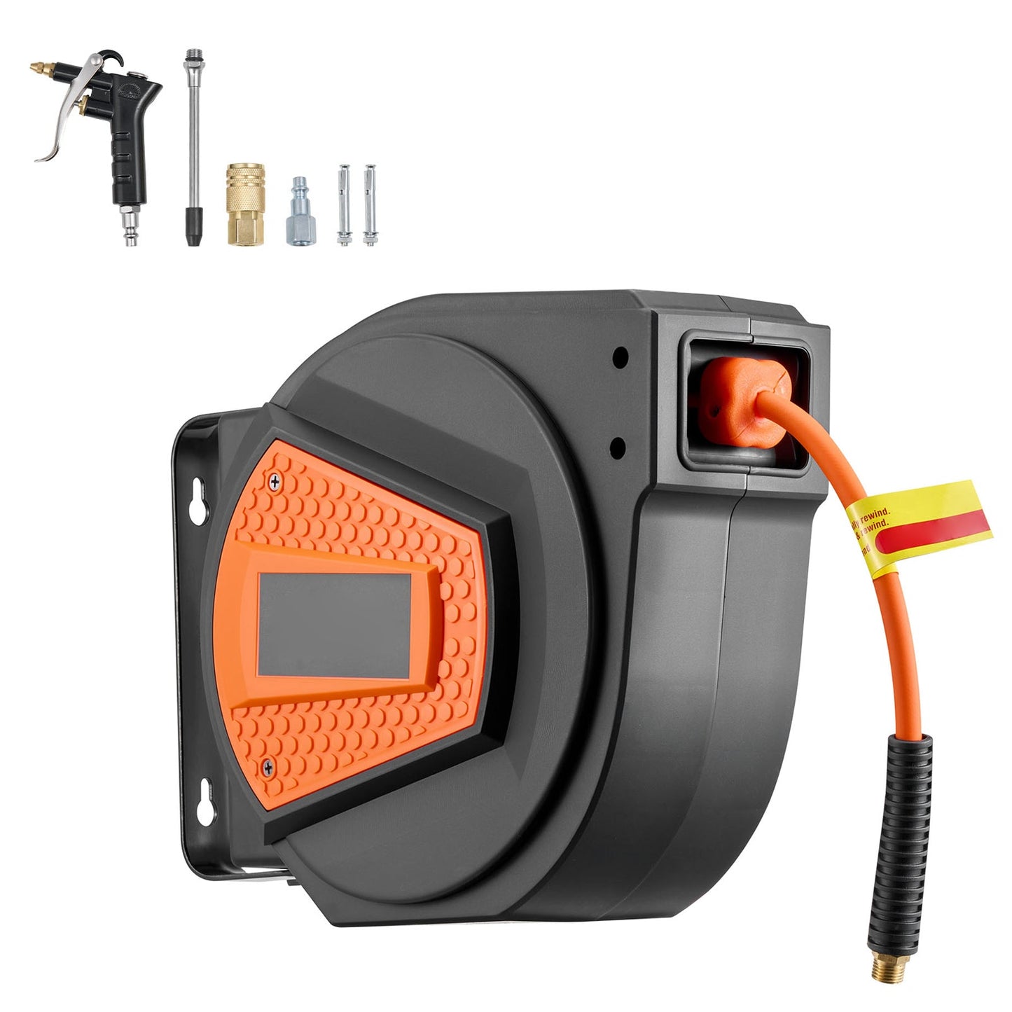 Retractable Air Hose Reel, 1/4 Inch x 50 FT