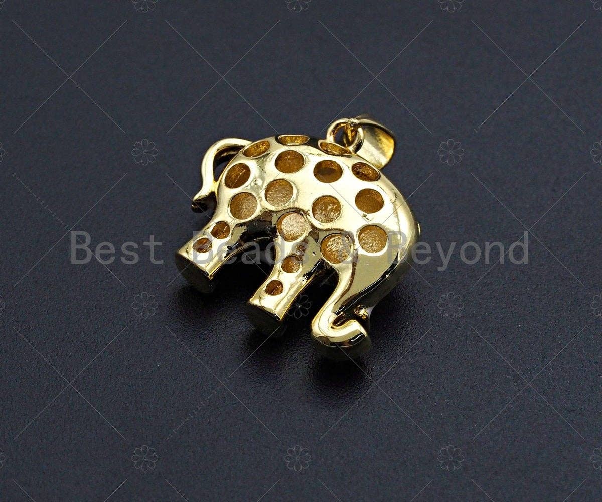 Enamel Thailand Elephant charm, Black White Red Turquoise Enamel Pendant, Enamel Elephant charm, Animal  jewelery, 19x22mm,sku#LK63