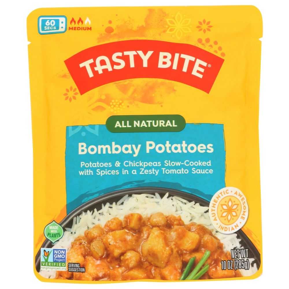 TASTY BITE: All Natural Bombay Potatoes, 10oz -Delicious Spiced Recipe