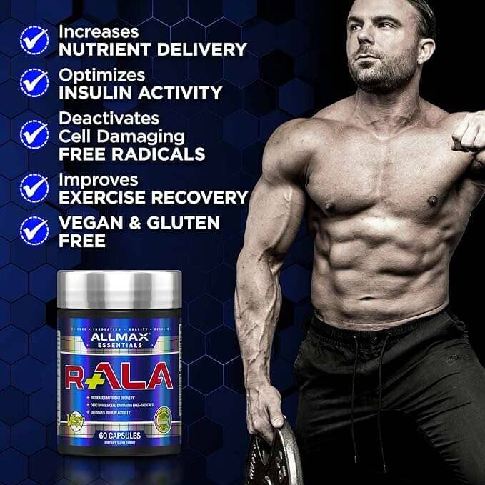 Allmax R-ALA (Alpha Lipoic Acid) 125mg, 60 Capsules