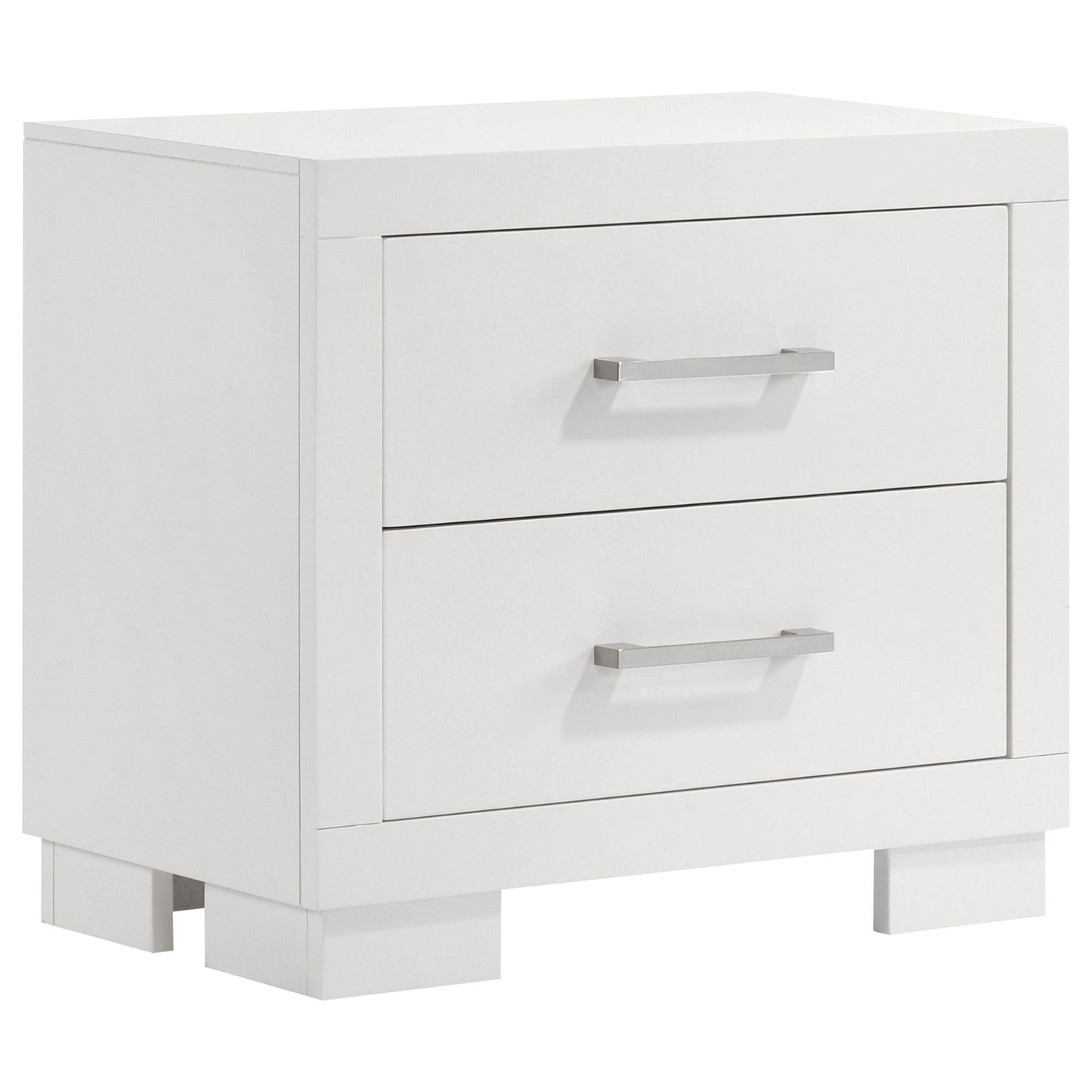 Jessica 6-piece Eastern King LED Bedroom Set Snow White