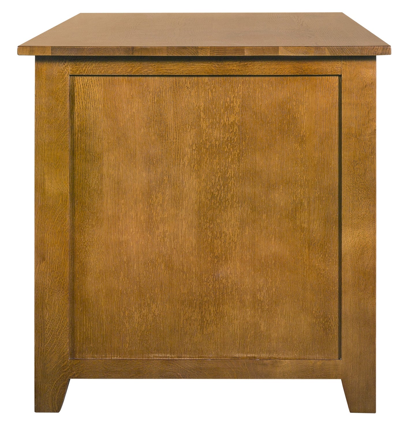 Mission Quarter Sawn Oak 5 Drawer Library Desk