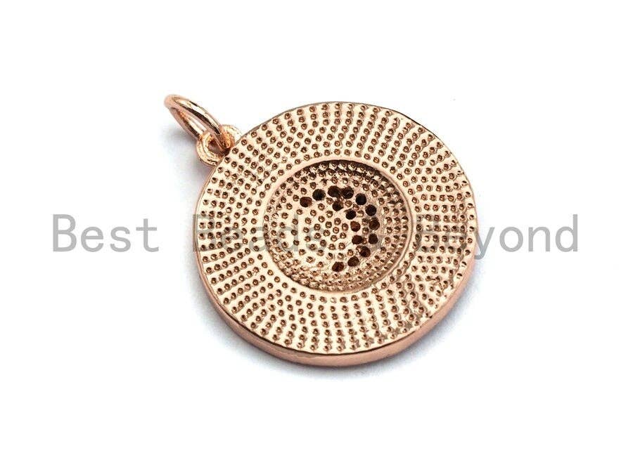 Blue White Enamel Round Disc Charms Pendant, Enamel Pendant,Round Enamel, Oil Drop jewelry Findings, 18x20mm,sku#Z378