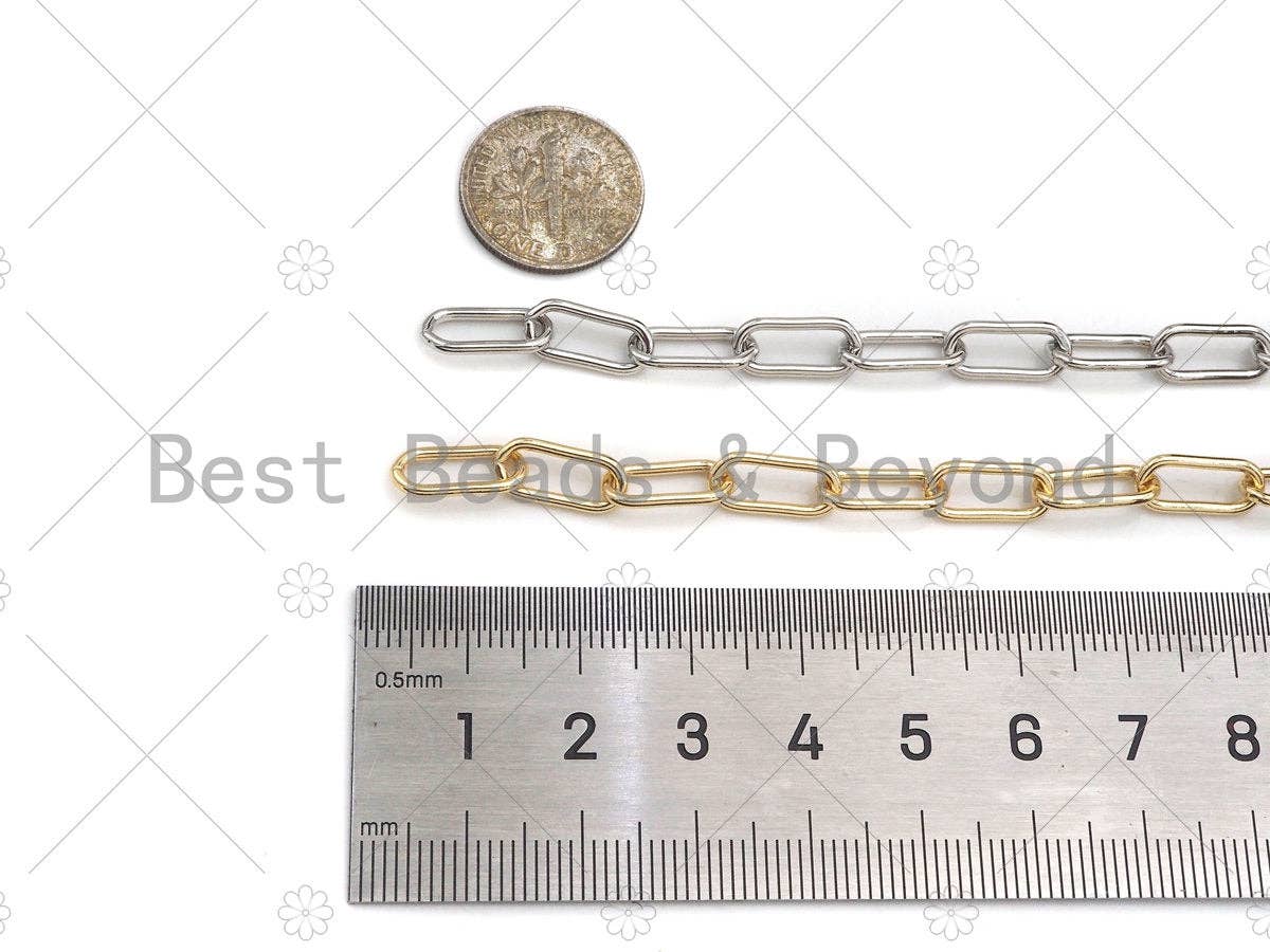 6x13mm Medium Size Paper Clip Chain, Wholesale bulk Chain,sku#M295