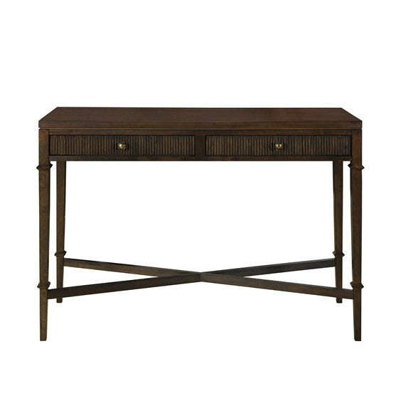 Fluted 2-Drawer Storage Console Table