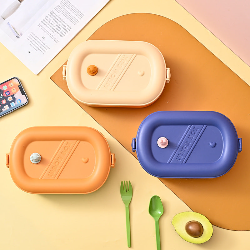 Microwaveable sealed lunch box food grade compartment portable lunch box