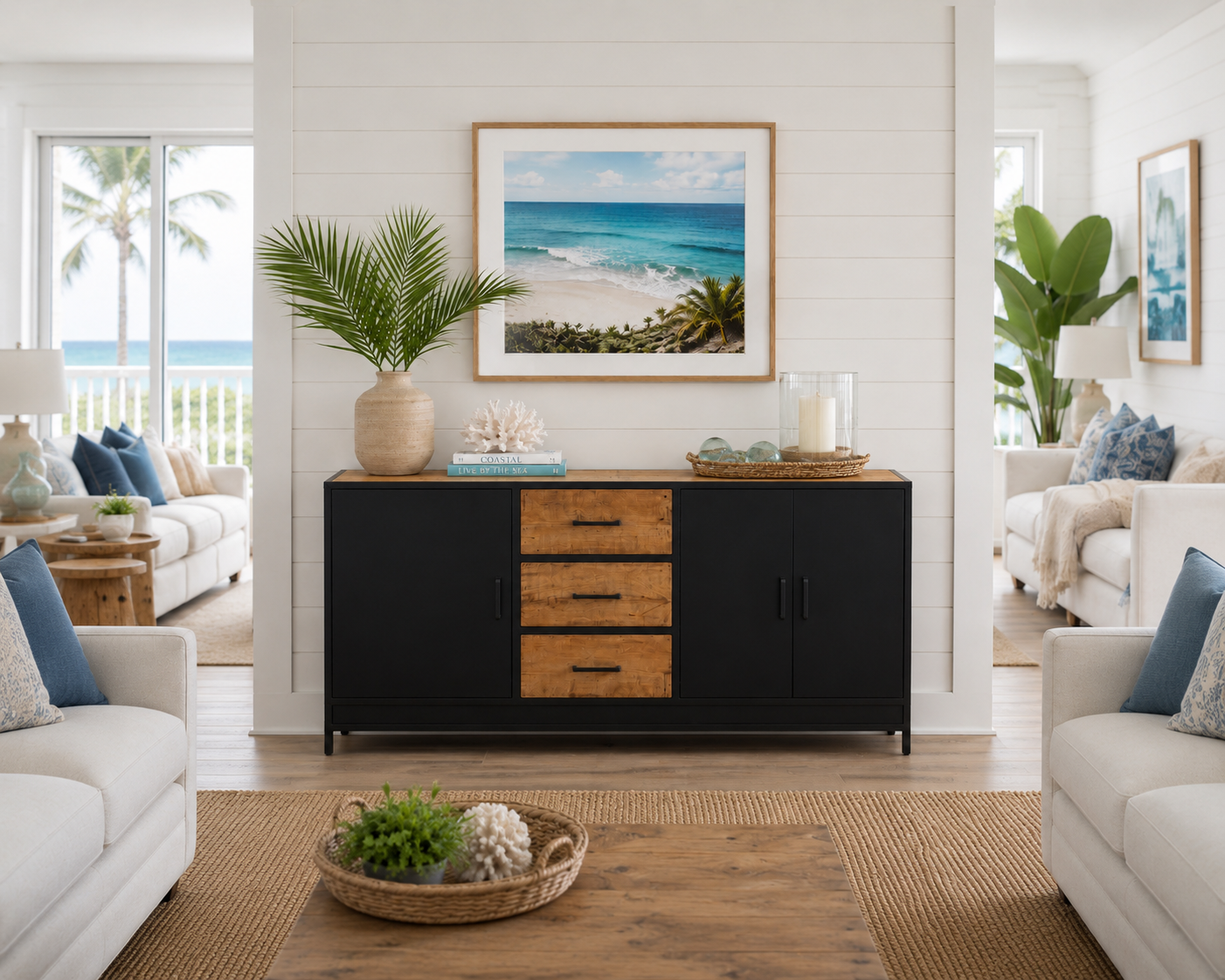 Jaipur Forge Sideboard - 63 x 20 x 36 in