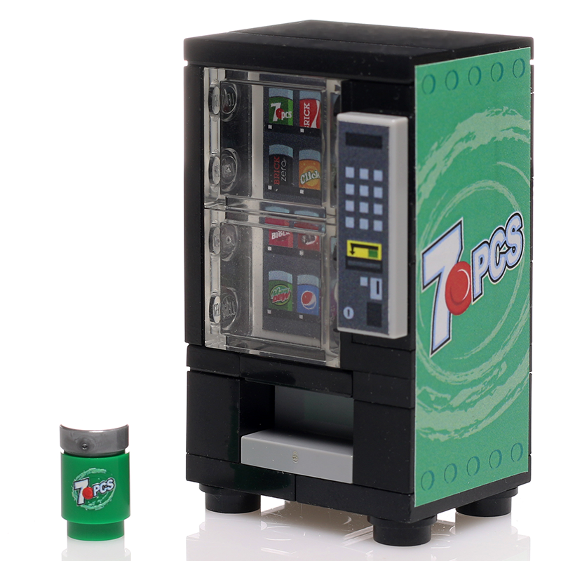 Distributeur automatique de boissons en 7 pièces personnalisé réalisé avec des pièces LEGO - B3 Customs