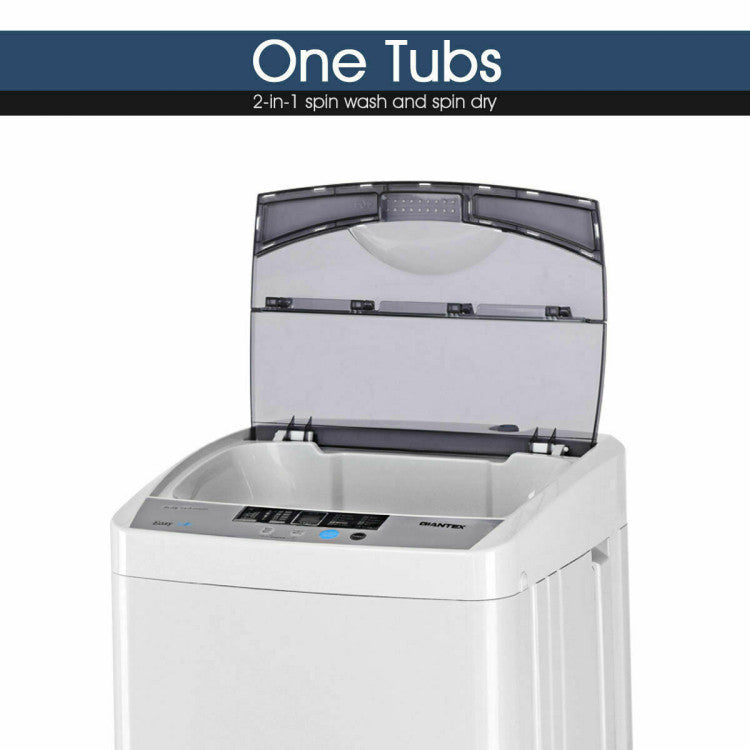 12 lbs Full-Auto Washer with 10 Settings