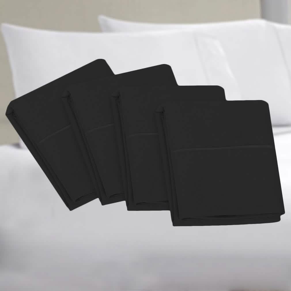 4-Piece Set: Bamboo Premium Ultra Soft Pillow Case - Assorted Sizes