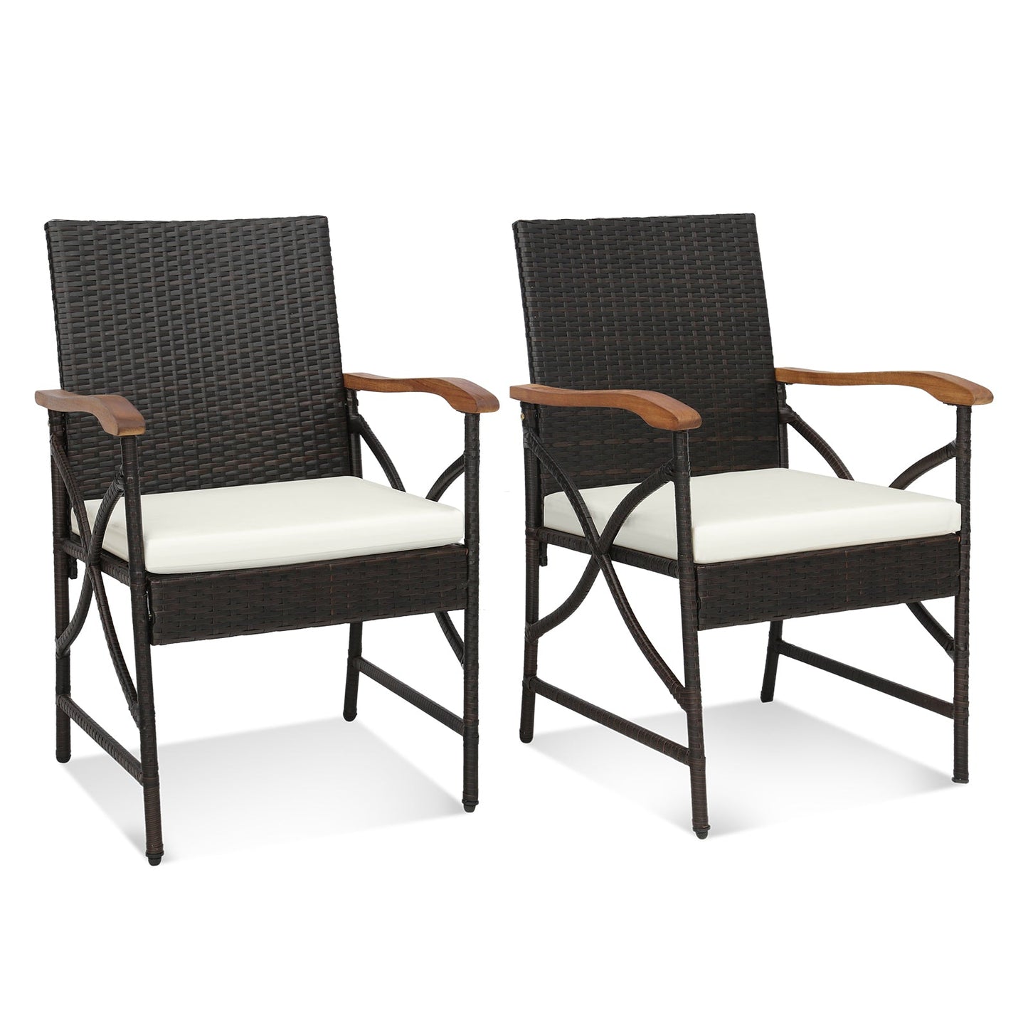 5/7-Piece Outdoor Dining Set with Acacia Wood Table
