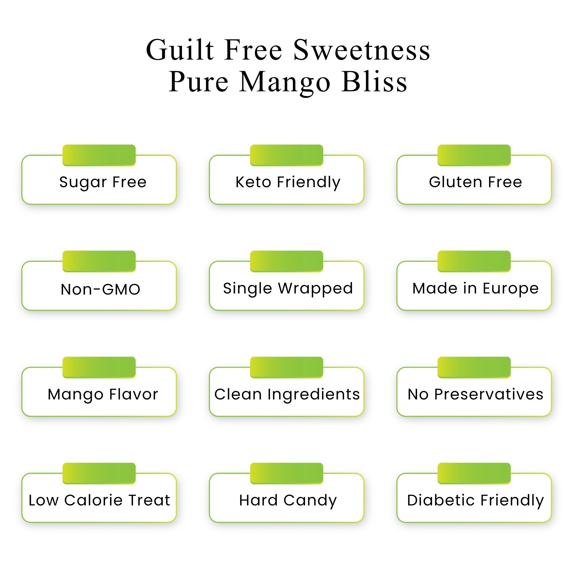 Andy Anand Sugar-Free Mango Hard Candy, 7 oz – European Imported, Stevia Sweetened, Keto & Diabetic-Friendly Gourmet Snack Gift Box