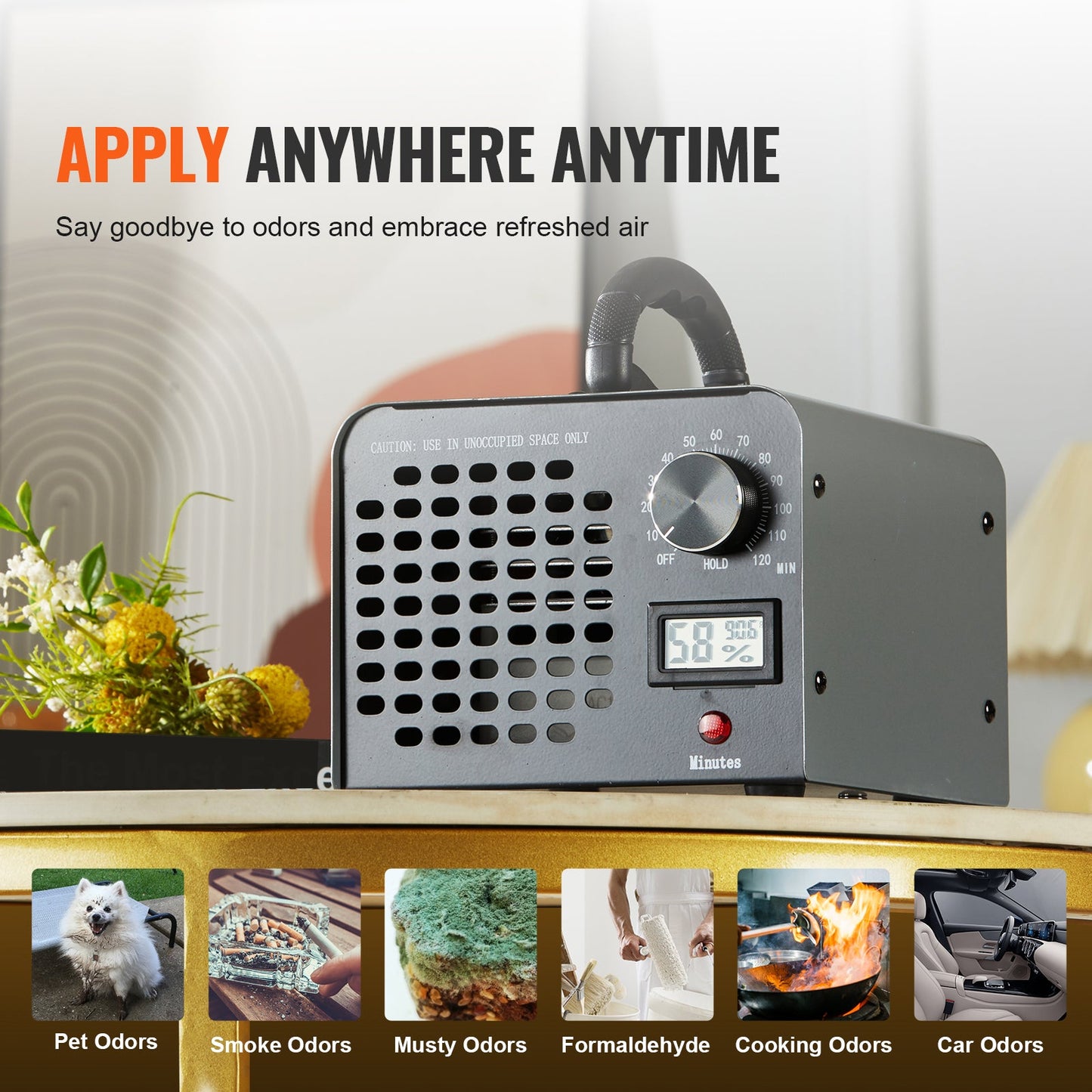 36000mg/h Ozone Generator - Powerful Odor Remover