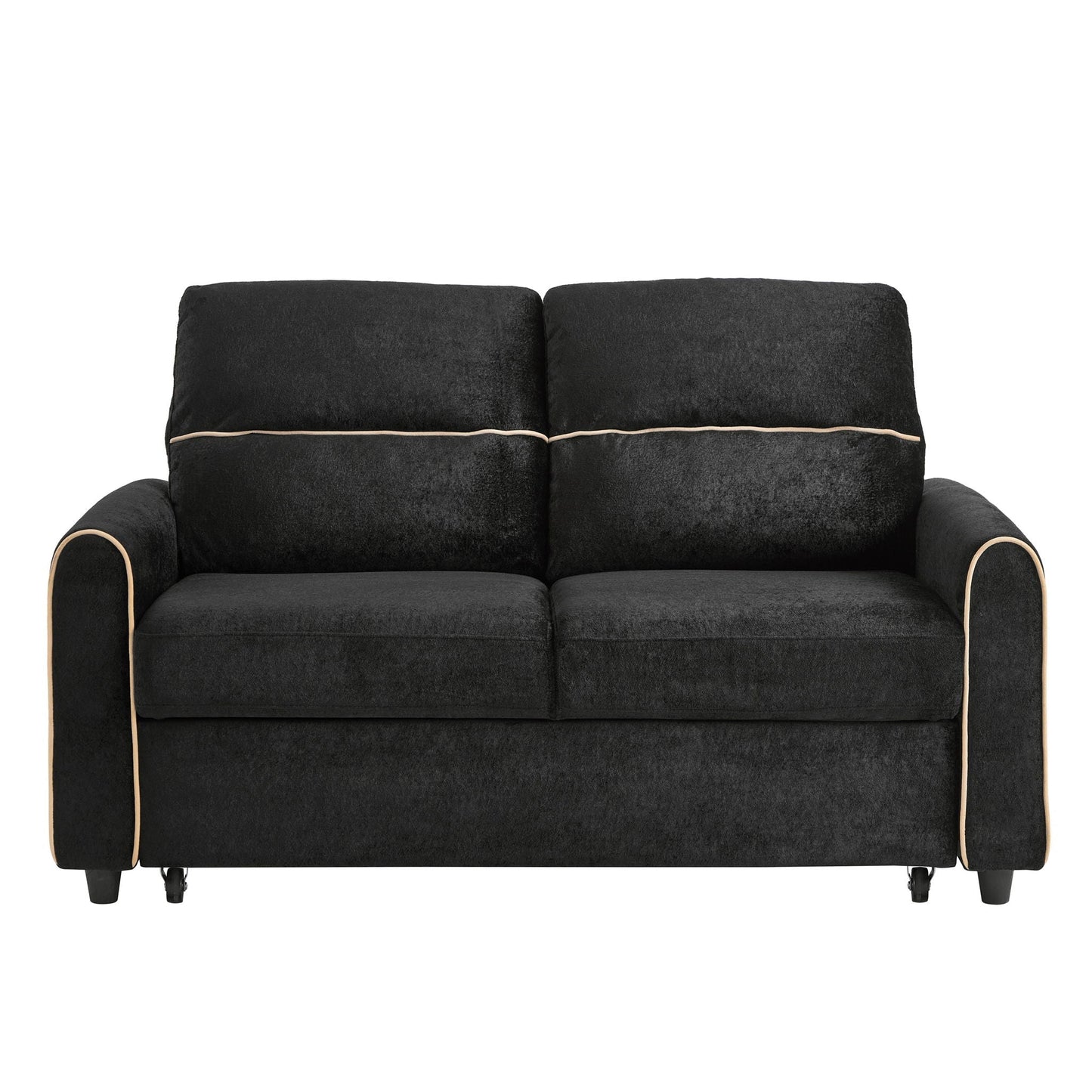 Pull Out Sofa Bed With Adjustable Backrest And USB Charging Ports