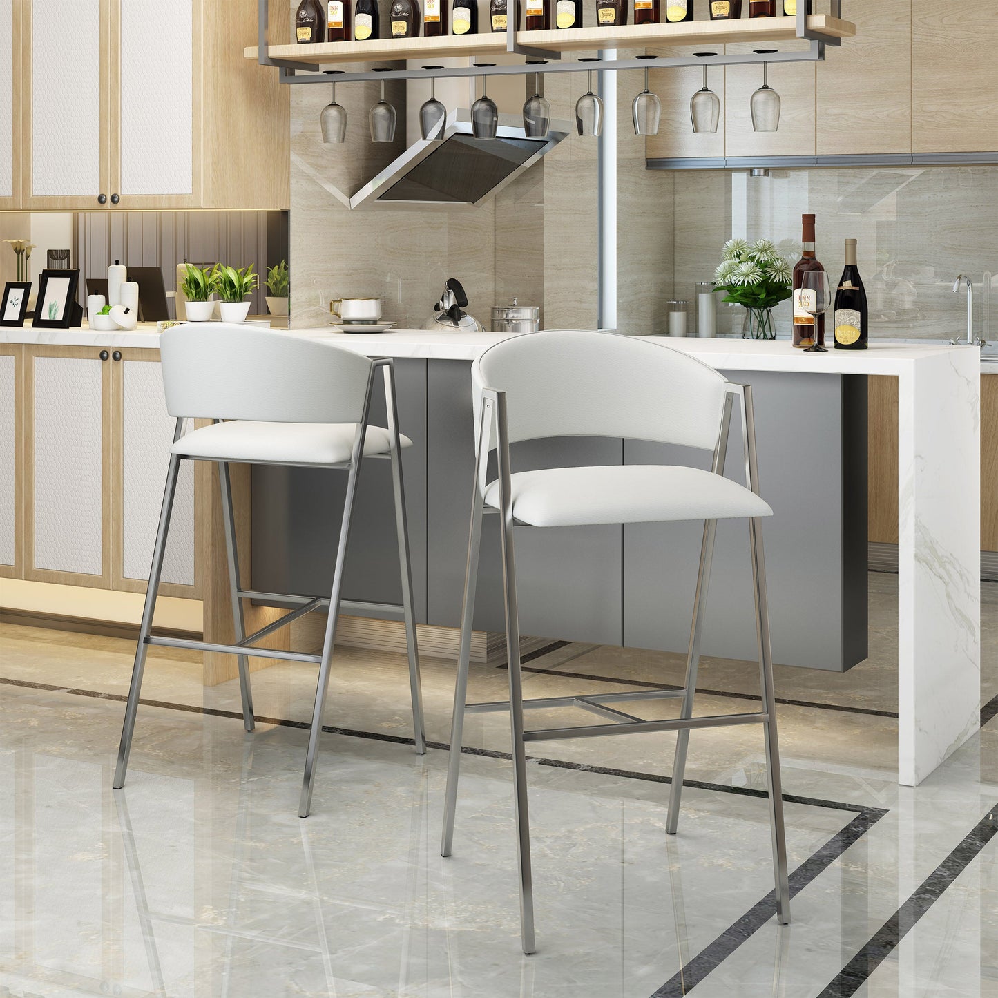 Modern Bar Stools MP2 (Set of 2)
