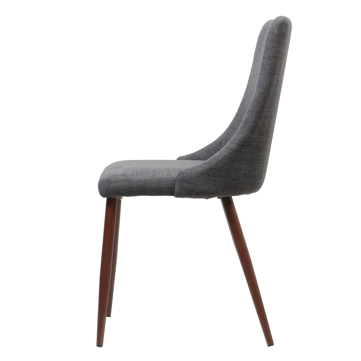 Mid Century Modern Fabric Armless Dining Chairs, Set of 2