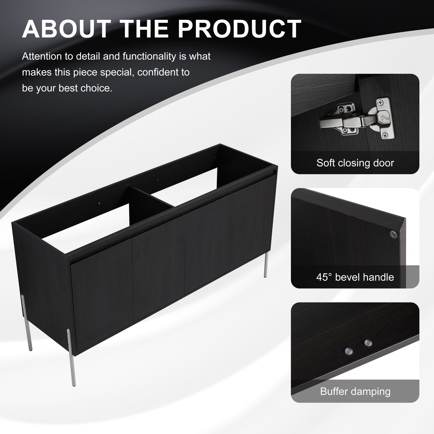 60" Freestanding Bathroom Vanity