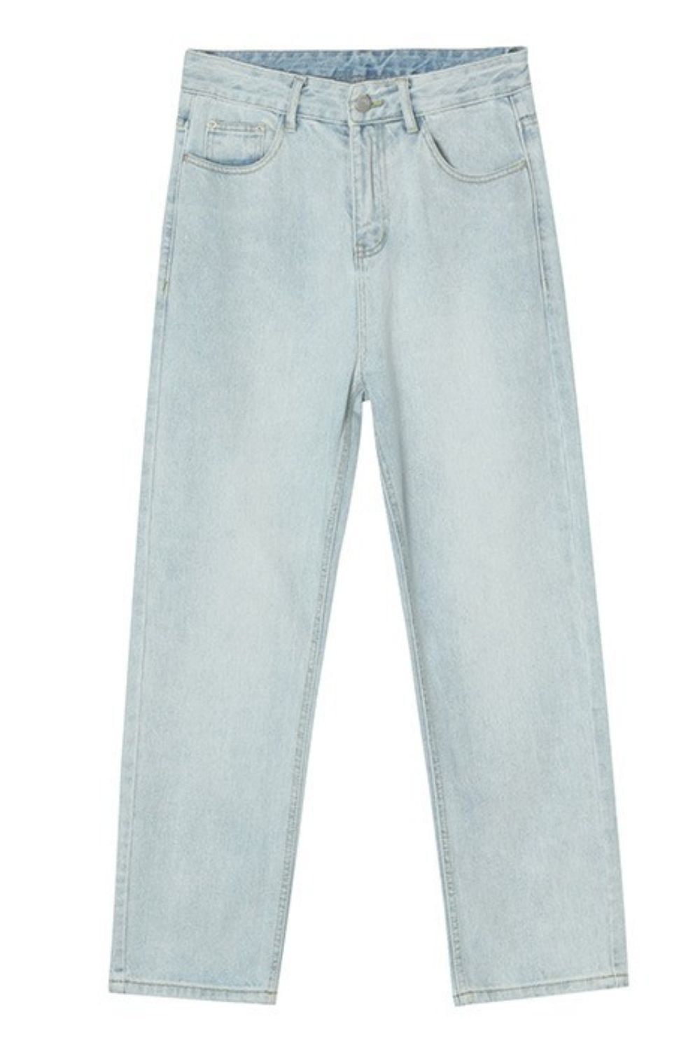 Straight Leg Jeans with Pockets