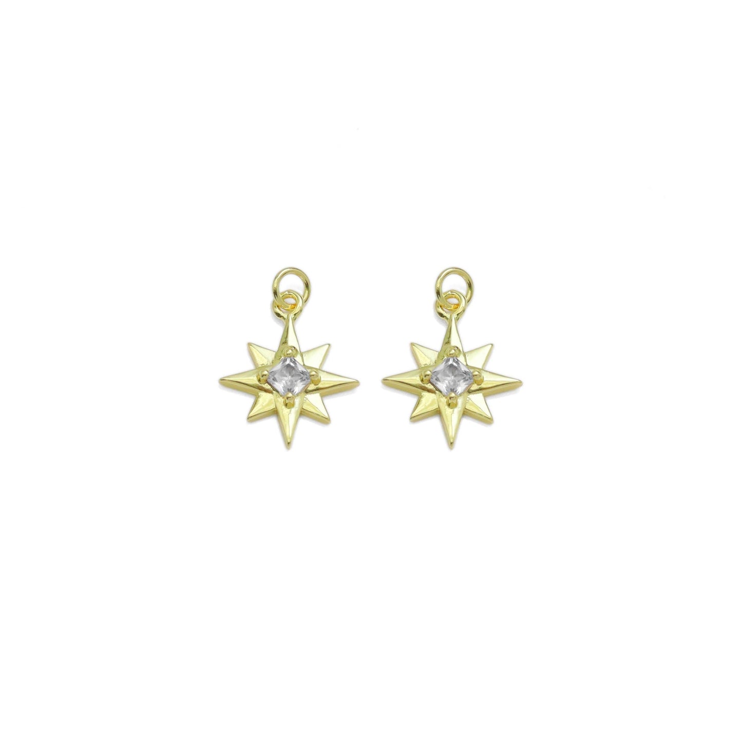 North Star with Diamond Center Charm, Sku#LK937