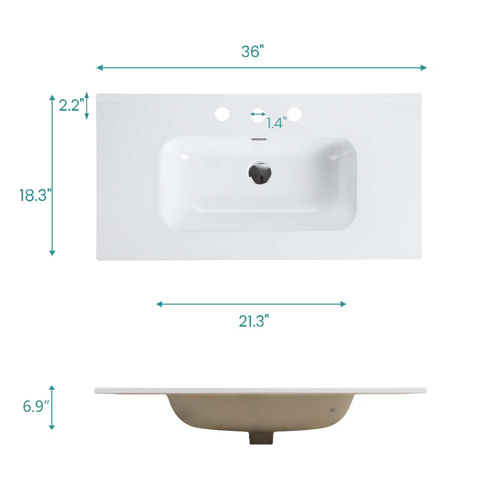 Integrated Bathroom Sink