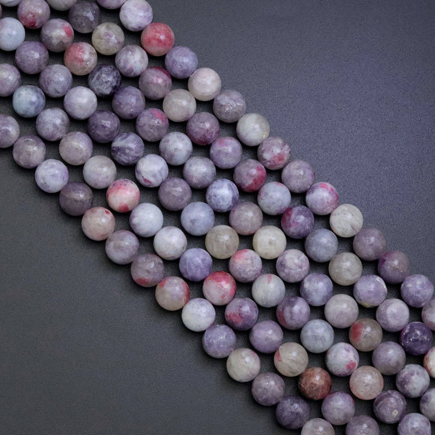 Genuine Pink Tourmaline Round Smooth Beads, Sku#U1863c