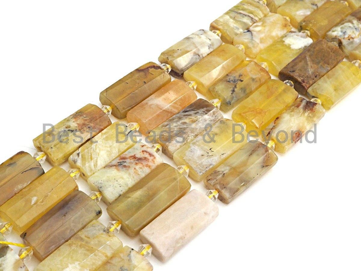 High Quality Natural Yellow Opal Pillow Shape Beads, Natural Opal beads, 13x26mm, sku#U685