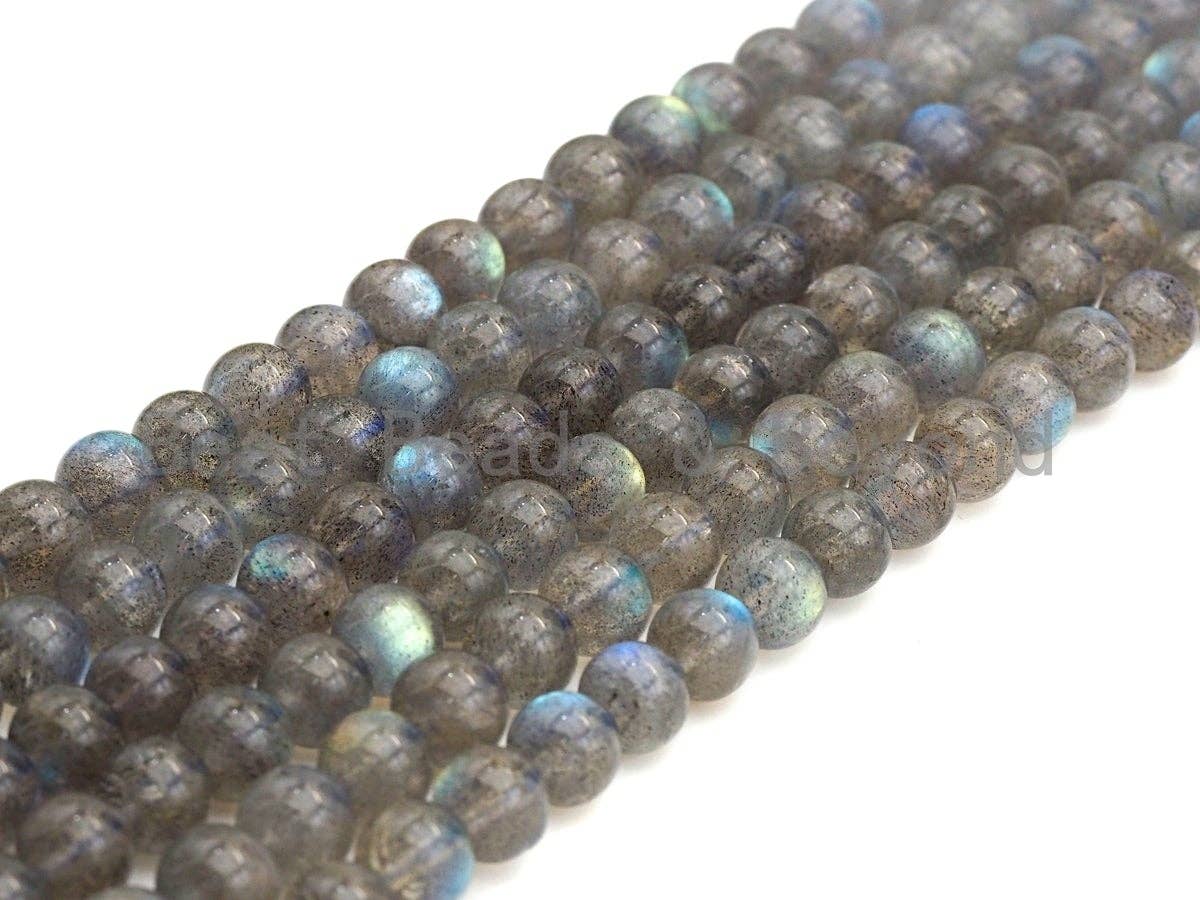 Top Quality Natural Labradorite Beads, Round Smooth 6mm/8mm/10mm/12mm, 15.5" Full Strand, sku#U629