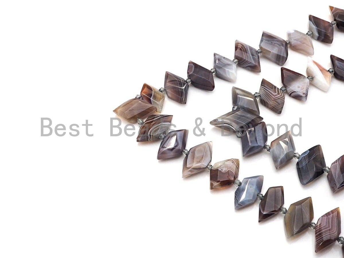 High Quality Natural Botswana Agate Horse Eye Shape Beads, Natural Botswana Agate beads, 16x30mm, sku#U676