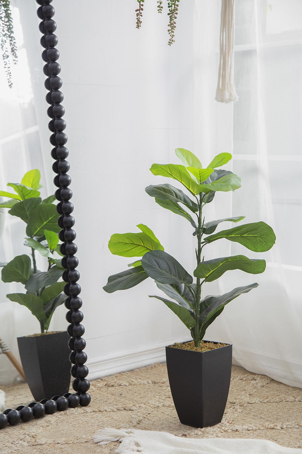 20" x 16" x 35" Artificial Fiddle-Leaf Fig Potted Plant