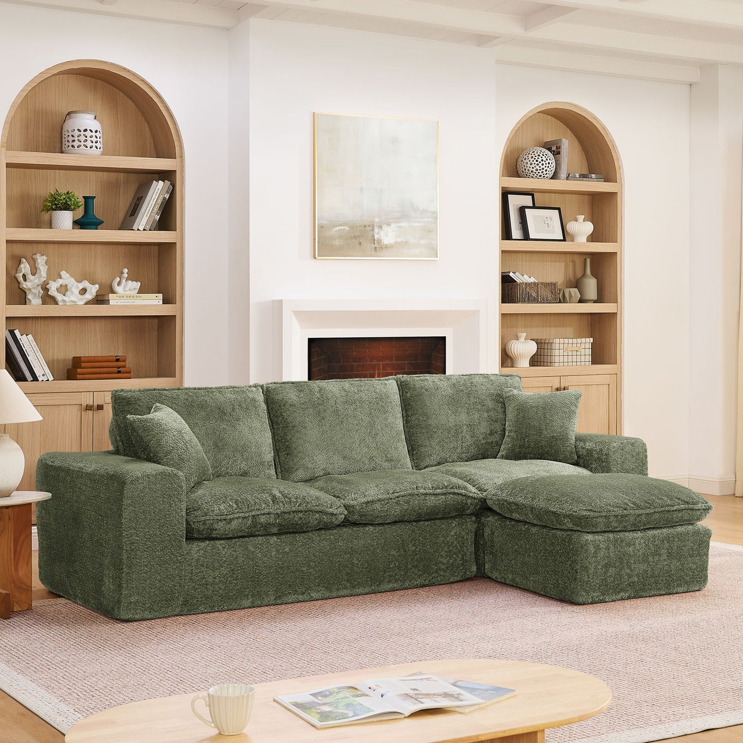 Sectional Sofa With Moveable Ottoman